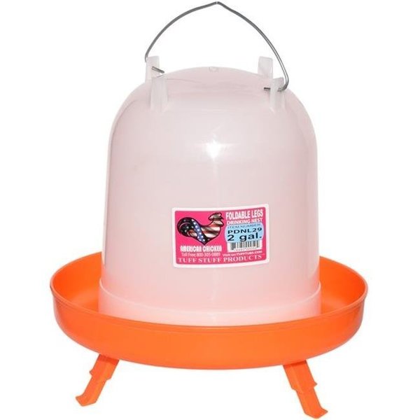 Tuff Stuff Products Tuff Stuff Products 458105046 2.1 gal PDNL29 Poultry Drinker Nest with Foldable Legs 458105046